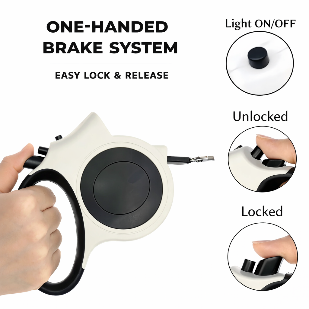 LED Retractable Leash