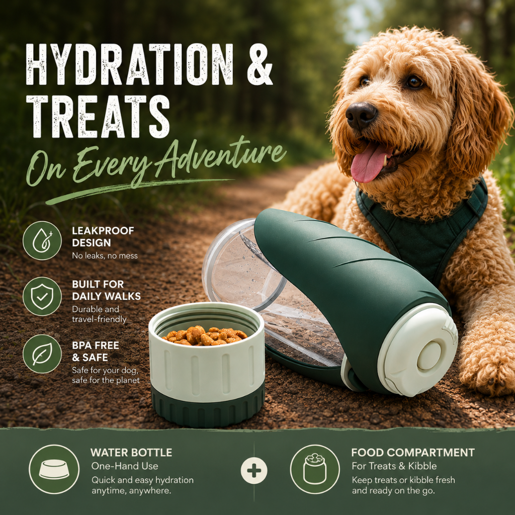 2-in-1 Dog Travel Bottle