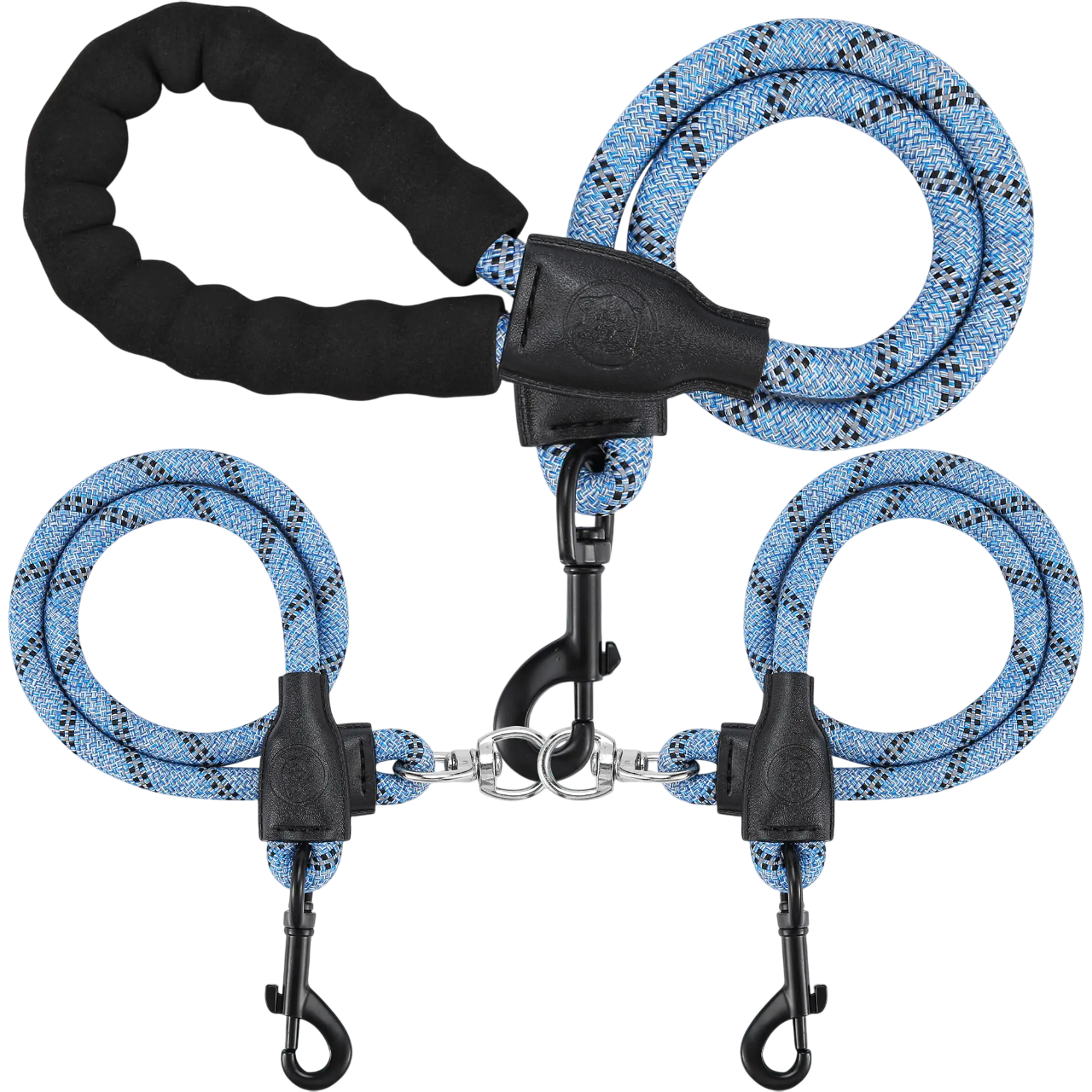 TwinTrek Padded Dual Leash - US Shipping Only (2–3 Days Delivery)