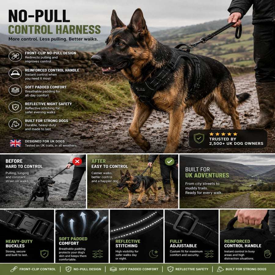 No-Pull Control Harness