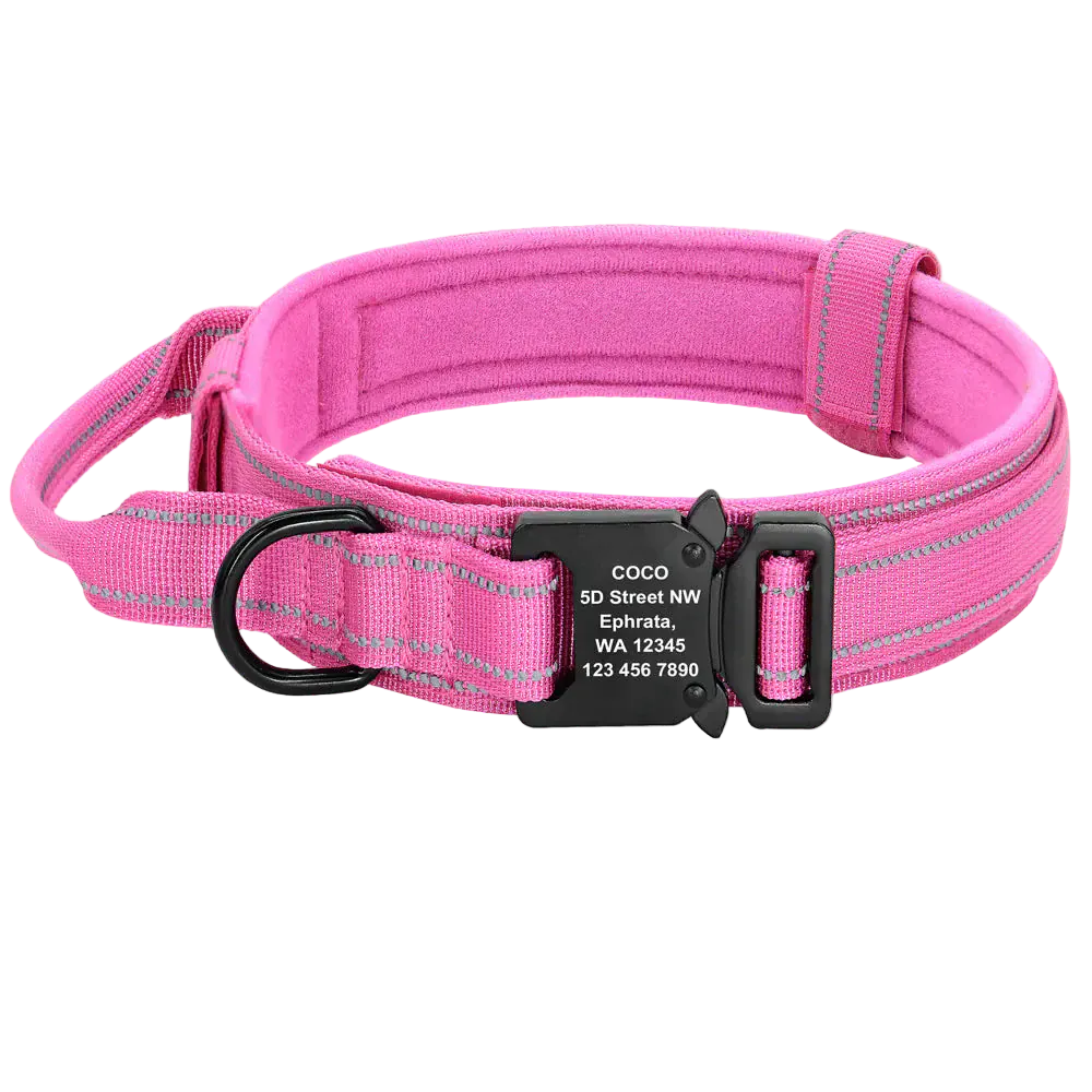 Pawmudder Collar Pink / M Premium Adjustable Dog Collars for Medium & Large Breeds