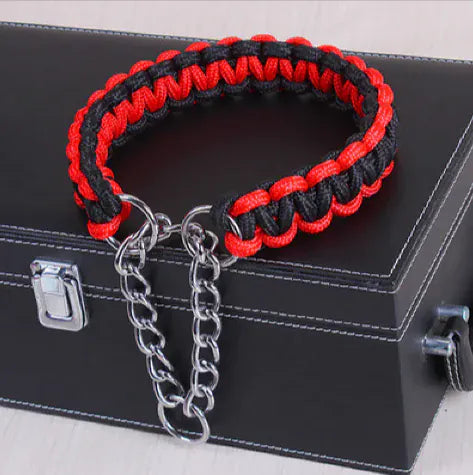 Pawmudder Collar Red Black / S Premium Leather Dog Collar – Stylish Comfort for Medium & Large Breeds