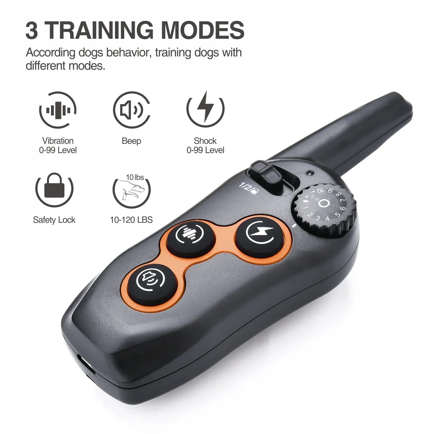 Pawmudder Training Waterproof Remote Training Dog Collar – Rechargeable, 400m Range, 2‑Dog Control