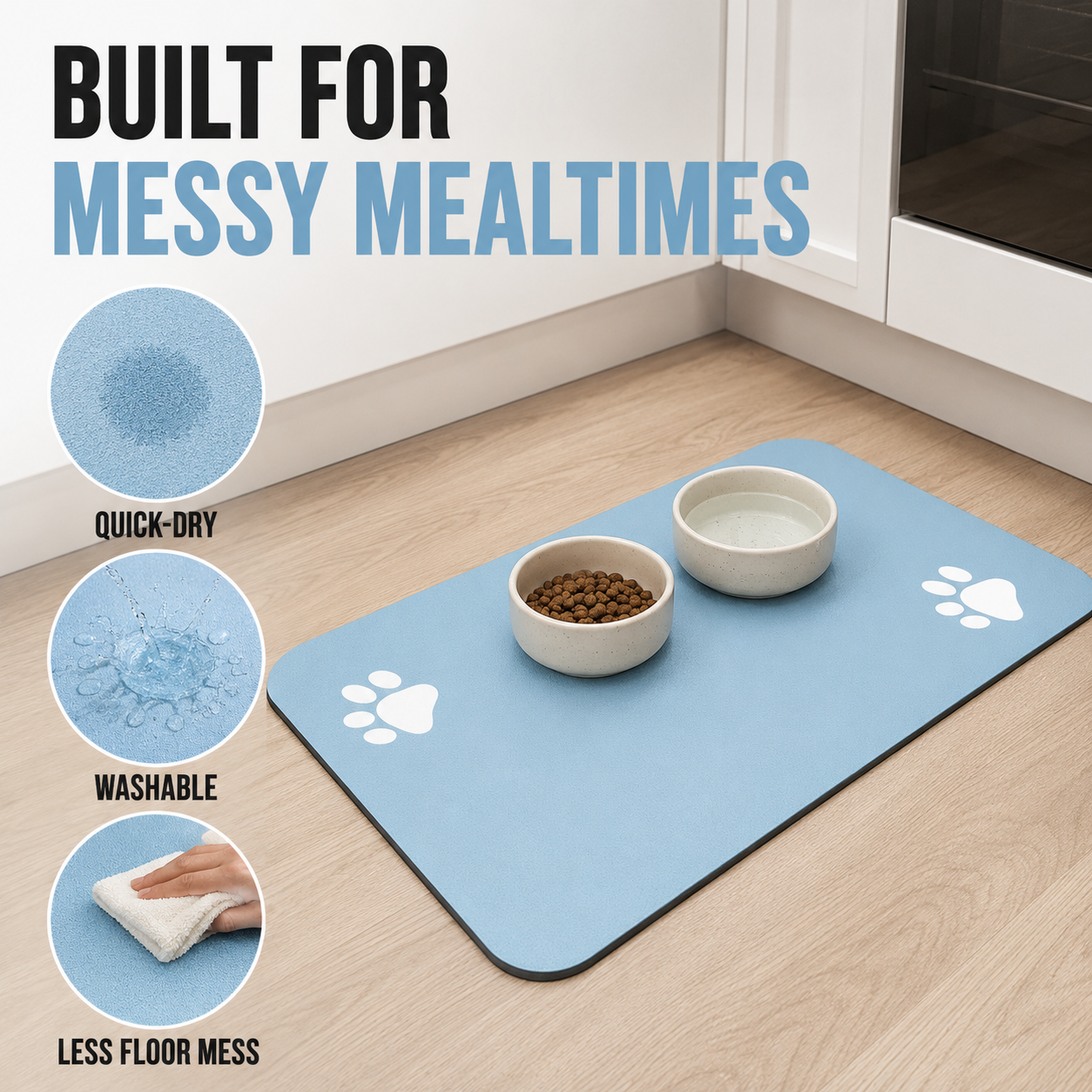 Pawmudder™ Quick-Dry Dog Feeding Mat