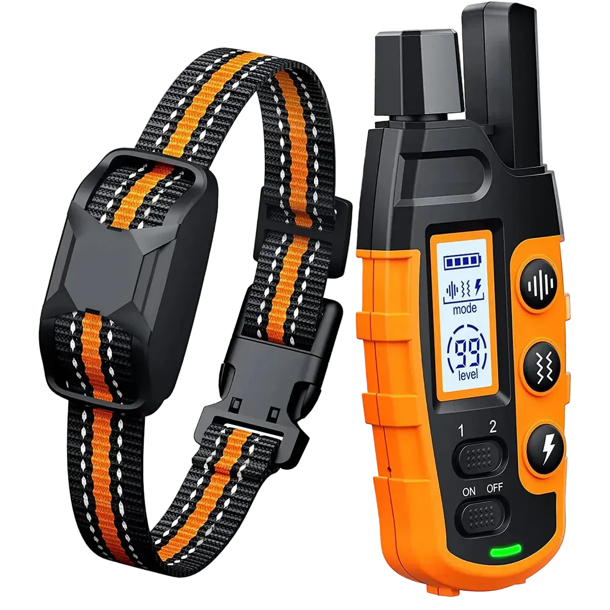 Pawmudder Training Orange 3300FT Waterproof Dog Training Collar with Remote (Rechargeable)