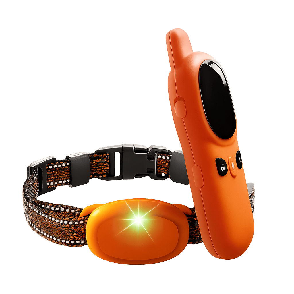 Pawmudder Training Orange 800m Rechargeable Dog Training Collar (6″–27″ Adjustable)