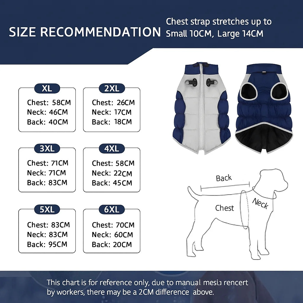 Windproof Warm Dog Jacket – Adventure-Ready Comfort