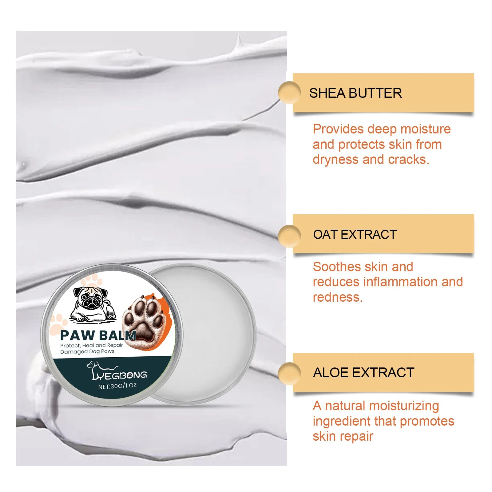 Natural Dog Paw Balm