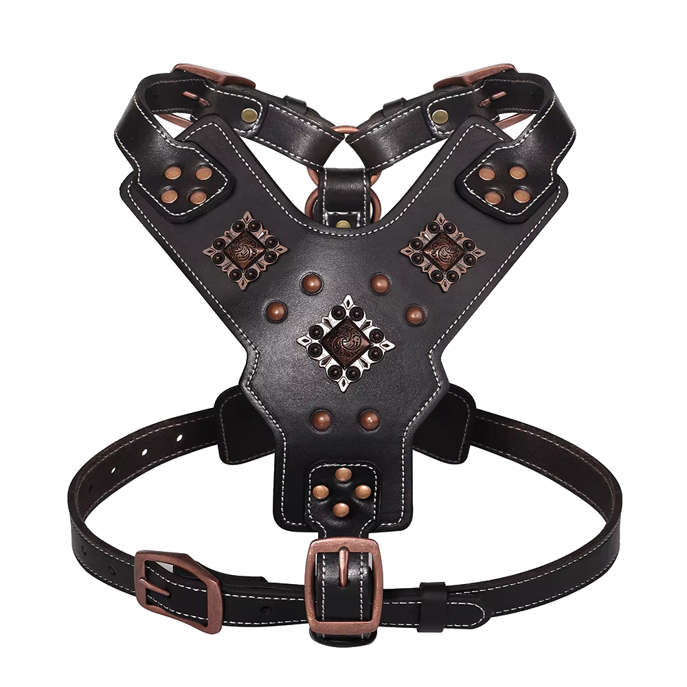 Genuine Leather Dog Harness