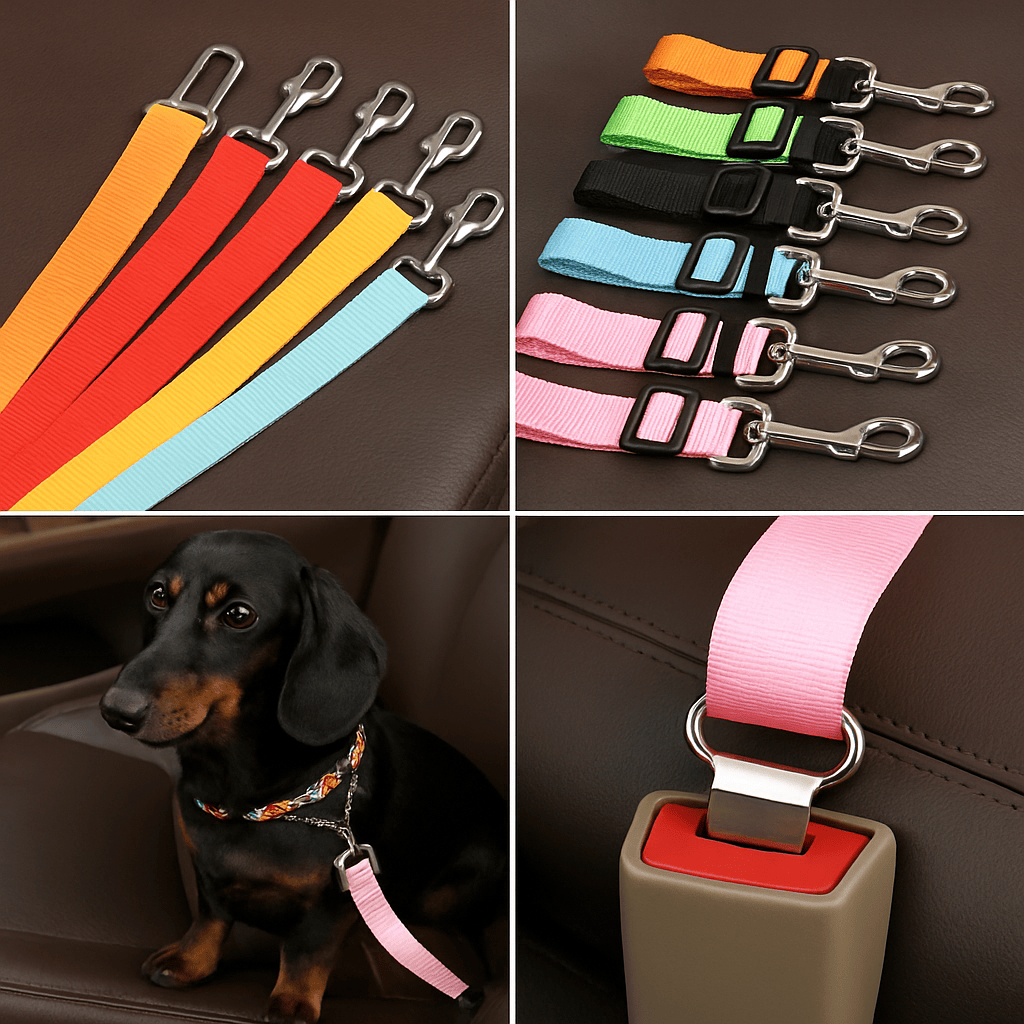 Pawmudder Travel Adjustable Dog Car Safety Seat Belt