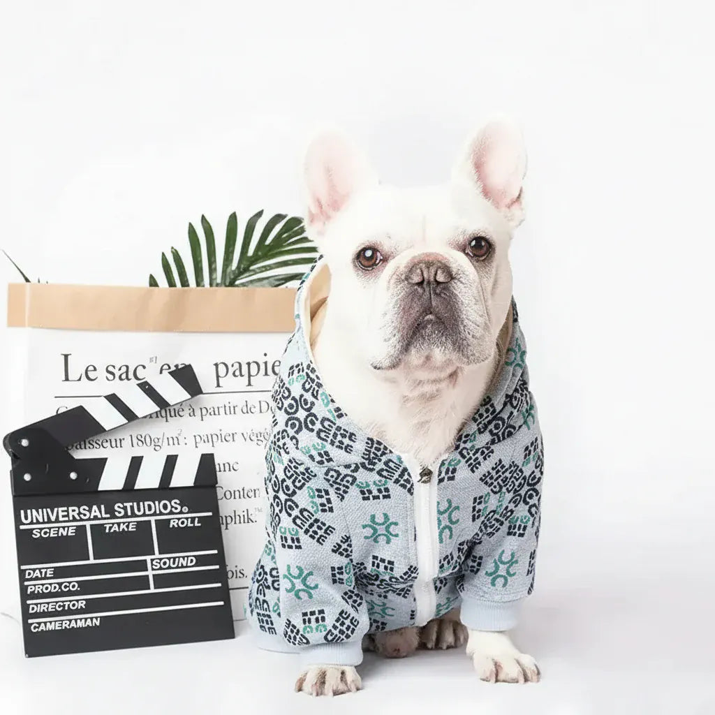 Pawmudder Bandanas Chic Teddy Print Dog Outfit – Cosy, Stylish & Perfect for Everyday Wear