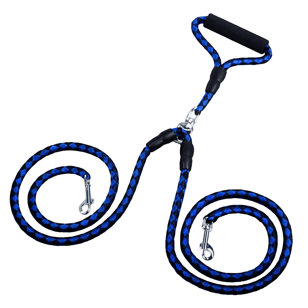 Pawmudder Leash Blue ComfyControl Duo Leash