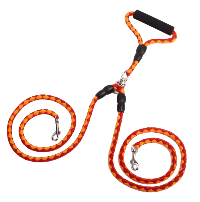 Pawmudder Leash Yellow ComfyControl Duo Leash – Strong, Comfortable & Adventure-Ready