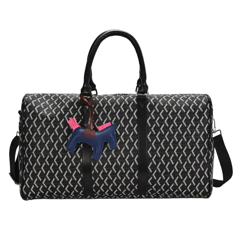 Pawmudder Travel Black Korean Style Travel & Gym Tote Bag