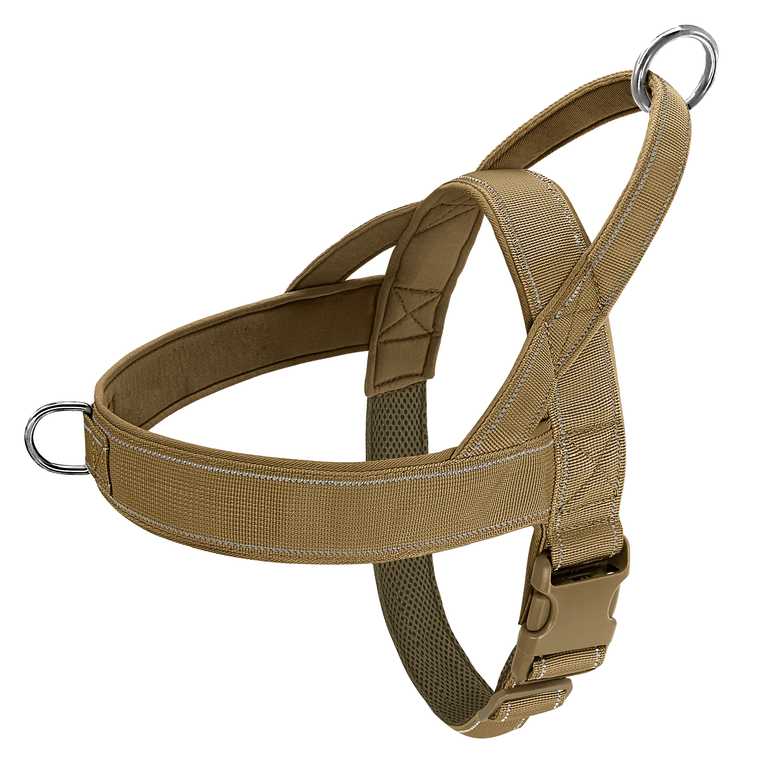 Pawmudder Harness Yellow / L Nylon No-Pull Dog Harness – Reflective Training & Adventure Control