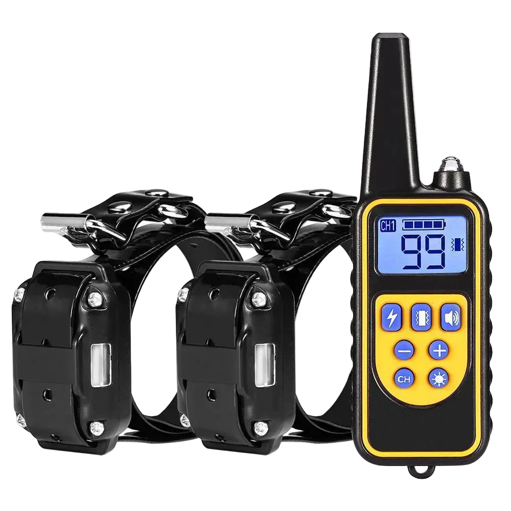 Pawmudder Training Yellow - 2 Dogs / USB Pawmudder Pro 800m Remote Dog Training Collar