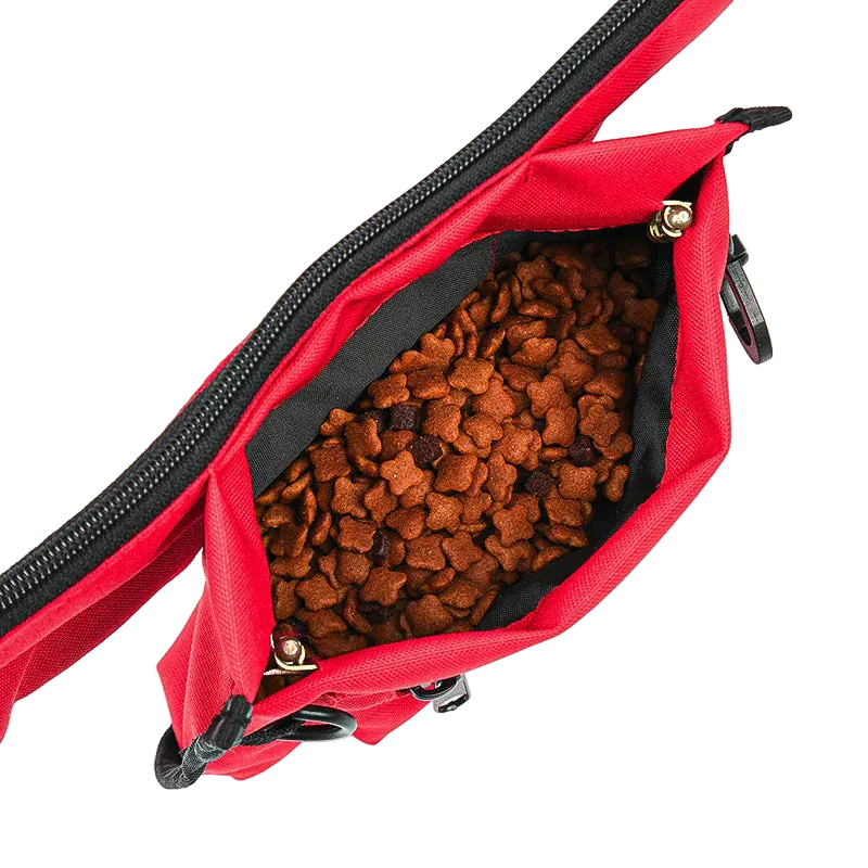 Pawmudder Pack & Pouches Red Professional Dog Treat Training Pouch