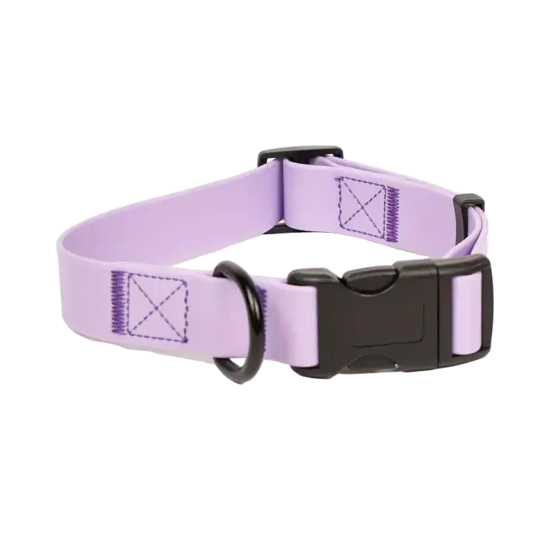 Pawmudder Collar Purple / S Waterproof PVC Dog Collar – Durable, Adjustable & Adventure-Ready